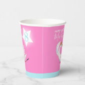 Waterverf ballet swan dochter 8e verjaardag papieren bekers (Rechts)