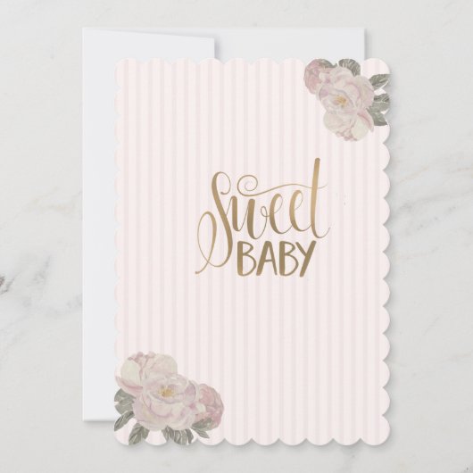 Waterverf balletschoenen gestript op zaterdag kaart (Achterkant)