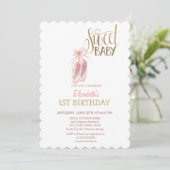 Waterverf balletschoenen gestript op zaterdag kaart (Staand voorkant)