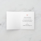 Waterverf ballon Baby shower dank u kaart (Binnen)