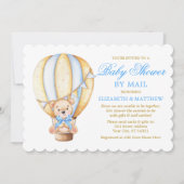 Waterverf ballon Beer Blue Gold Shower per mail Kaart (Voorkant)
