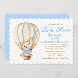 Waterverf ballon Beer Blue Gold Shower per mail Kaart