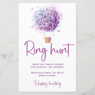 Waterverf ballon bloemen Ring zoek spel