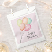 Waterverf ballon Bunch Pink Birthday Bedankzakje (Geknipt)