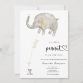 Waterverf ballon Elephant Baby shower Kaart (Voorkant)