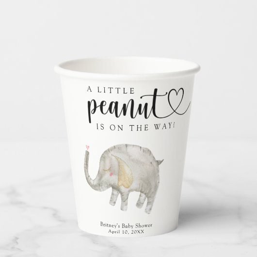 Waterverf ballon olifant papieren bekers (Voorkant)