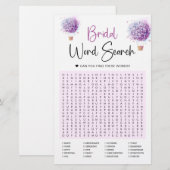 Waterverf ballonbloemen | Word Zoekspel (Voorkant / Achterkant)