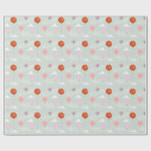 Waterverf ballonnen cadeaupapier (Vlak)