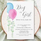 Waterverf ballonnen Eucalyptus Gender onthullen Kaart