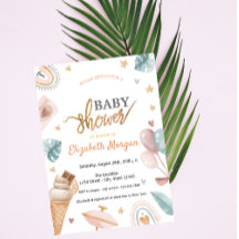 Waterverf-ballonnen regenboogijs Baby shower