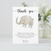 Waterverf ballonolifant bedankt (Staand voorkant)