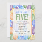 Waterverf ballons Boy Birthday Kaart (Voorkant)