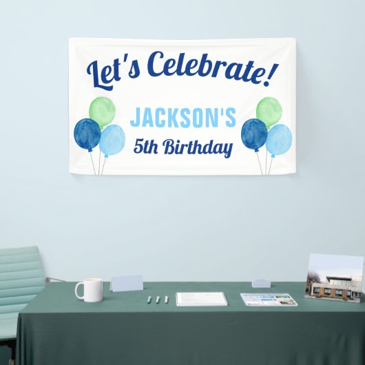 Waterverf ballons Boy Birthday Spandoek (Beurs)