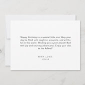 Waterverf Ballons Eenvoudig Script Happy Birthday Kaart (Achterkant)