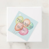 Waterverf Balloon Bunch Hartelijk dank Bedankjes Labels (In situ)