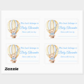 Waterverf Balloon Teddy Bear Bookplate Labels (Vel)