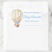 Waterverf Balloon Teddy Bear Bookplate Labels (Tas)