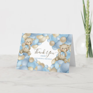 Waterverf Balloon Teddy Thema Papier Servet Bedankkaart