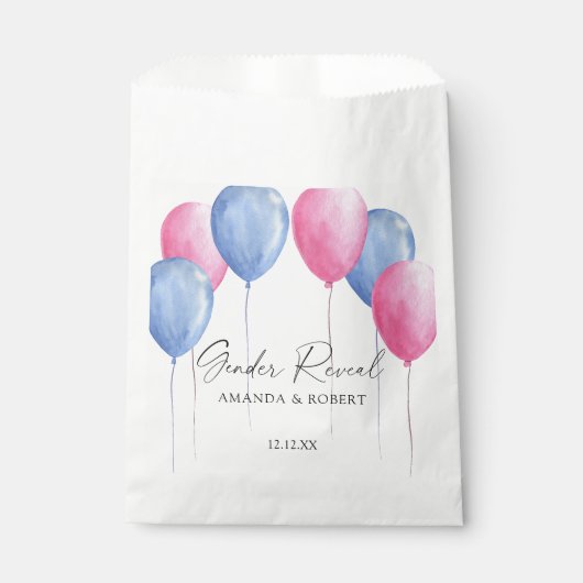 Waterverf Balloons Bedankzakje (Voorkant)