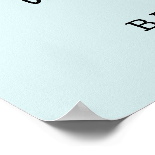 Waterverf Balloons Boy Baby shower Welkom Poster (Hoek)