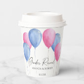 Waterverf Balloons Papieren Bekers (Achterkant)