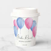 Waterverf Balloons Papieren Bekers (Voorkant)