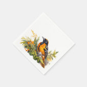 Waterverf Baltimore Oriole Servet (Hoek)