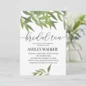 Waterverf bamboe bladeren Vrijgezellenfeest Kaart (Staand voorkant)