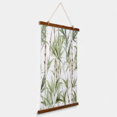 Waterverf Bamboe Bomen Print Hangend Wandkleed (Gebogen)