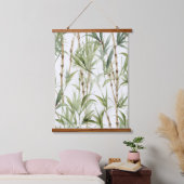 Waterverf Bamboe Bomen Print Hangend Wandkleed (Slaapkamer)