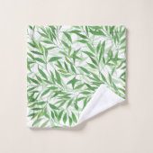 Waterverf Bamboe Leaf Branches Vines Forest Bad Handdoek (Wasdoekje)
