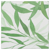 Waterverf Bamboe Leaf Branches Vines Forest Stof (Close Up)