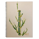 waterverf bamboe notitieboek (Voorkant)