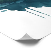 waterverf bamboe schilderij poster (Hoek)