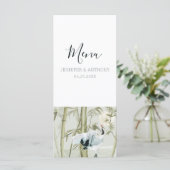 Waterverf Bamboo Japanse kraan Menu (Staand voorkant)