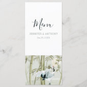 Waterverf Bamboo Japanse kraan Menu (Voorkant)