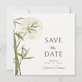 Waterverf Bamboo Save The Date (Voorkant)
