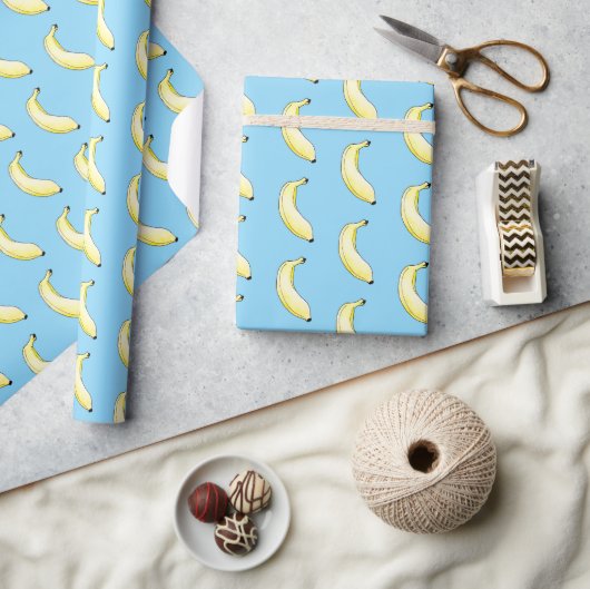 waterverf banaan cadeaupapier (Crafts)