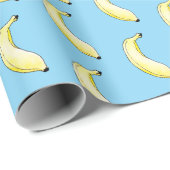waterverf banaan cadeaupapier (Rol Hoek)