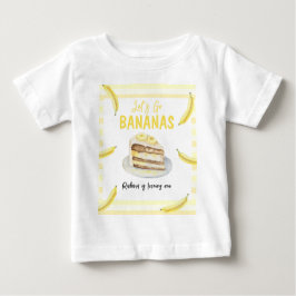 Waterverf Banaan Cake Verjaardagsfeestje