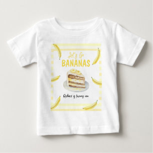 Waterverf Banaan Cake Verjaardagsfeestje