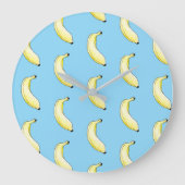 waterverf banaan grote klok (Voorkant)