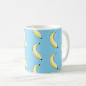 waterverf banaan koffiemok (Voorkant rechts)