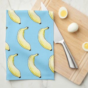waterverf banaan theedoek
