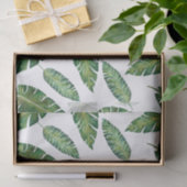 Waterverf banaan verlaat tropisch zomerpatroon tissuepapier (Geschenk)