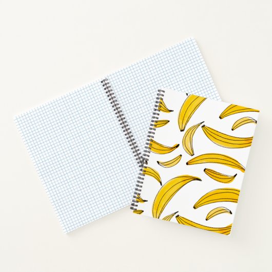 Waterverf bananen - geel notitieboek (Binnen)