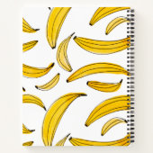 Waterverf bananen - geel notitieboek (Achterkant)