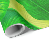 Waterverf bananenbladeren cadeaupapier (Rol Hoek)