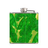 Waterverf bananenbladeren heupfles (Achterkant)