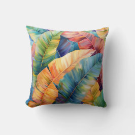 Waterverf bananenbladeren kussen